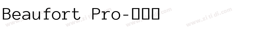 Beaufort Pro字体转换